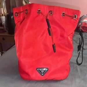 Prada Nylon Drawstring Pouch